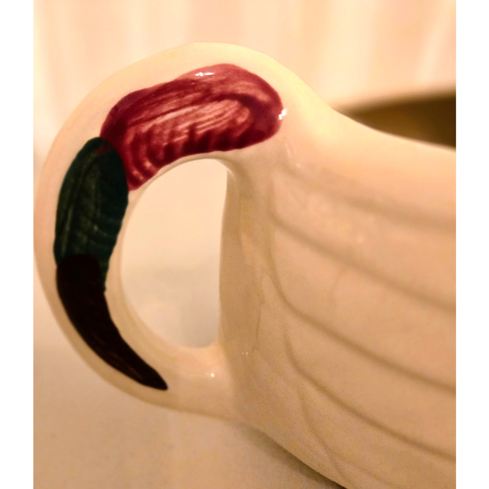 Vintage Shawnee Pottery Rooster Pitcher 1940s Patented Chanticleer USA - Picture 8 of 10